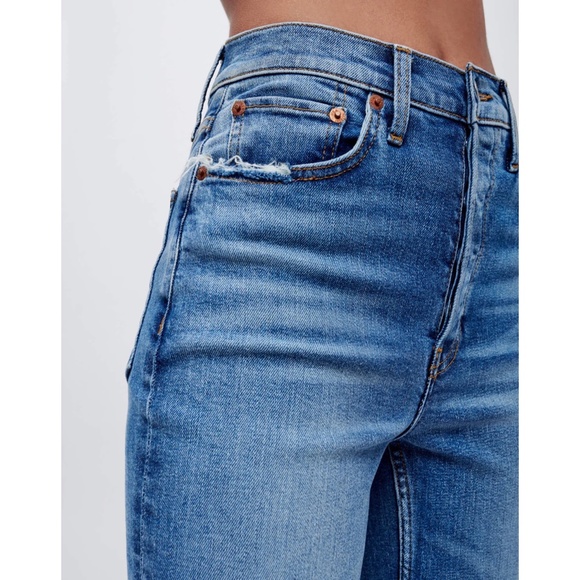 NWT ✨RE/DONE✨ '70s Ultra High Rise Wide Leg Jeans in Indigo Storm Sz 26, 29 - Picture 7 of 16